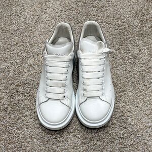 Alexander McQueen Classic White Lace-Up Sneakers